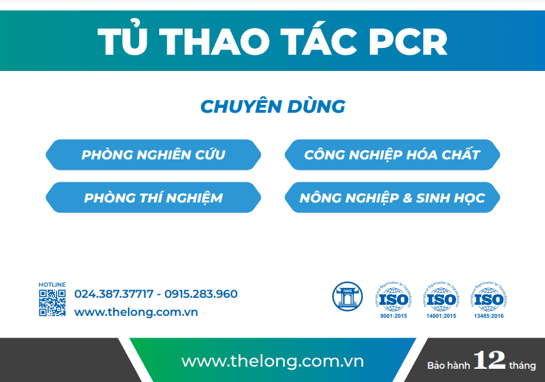 ứng dụng tủ thao tác PCR