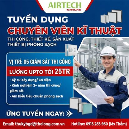 TUYỂN DỤNG GIÁM SÁT CÔNG TRÌNH