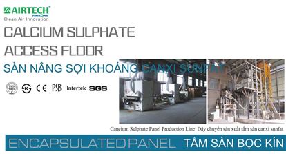 Sàn nâng sợi khoáng canxi sunfat (Tấm sàn bọc kín) 