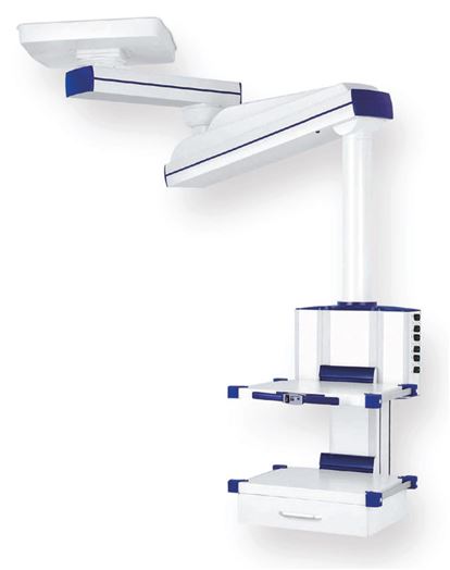 Trụ khí 2 khớp quay - có động cơ