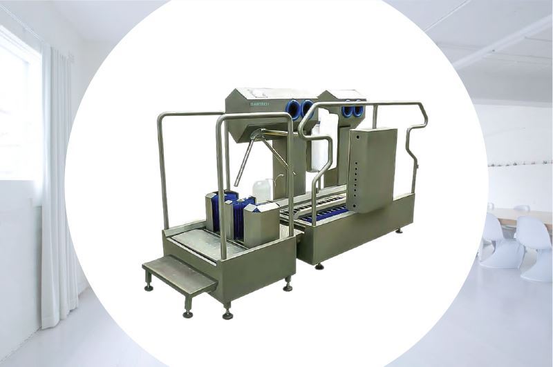 Máy liên hợp làm sạch tay và cạnh ủng